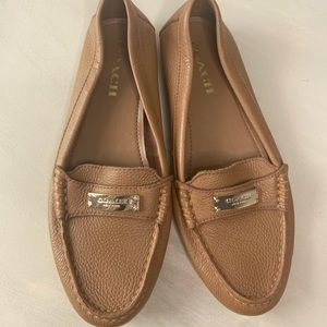 Coach, Fredrica Loafers,Ginger,Buttery Soft & Supple Leather,HardlyWorn,7.5/37.5